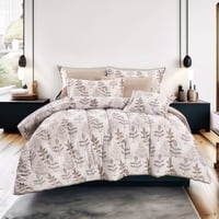 مفرش صيفي مزدوج 7 قطع - اوركا - عاجي -بيج