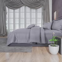 مفرش فندقي مفرد ونص حشوة متحركة - 5 قطع - أفيلين -...