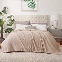 بطانية مخمل وفرو ماريو 220 × 170 - بيج