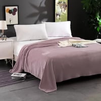 بطانية مخمل مفرد - لحمي