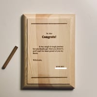 لوحة خشبية - حفر