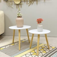 طاولة خدمة خشب أبيض كبيرة