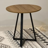 طاولة خدمة حديد وخشب