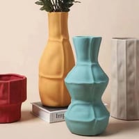 فازة سيراميك لون برتقالي