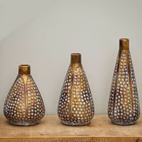 فازة سيراميك برونزي صغيرة