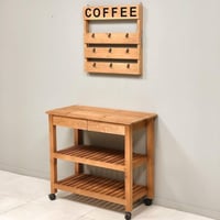 طاولة ركن كوفي خشب بني غامق