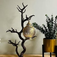 فانوس حديد ذهبي انتيك مع إضاءة ونغمة مرحب مرحب يا...