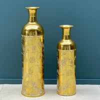 فازة حديد ذهبي صغيرة