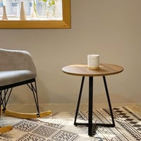 طاولة خدمة حديد وخشب