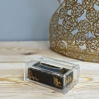 علبة مناديل ميني شفاف بدون المناديل