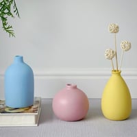 فازة سيراميك لون ازرق