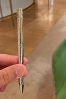 قلم كارتير فضي مع امكانيه النحت