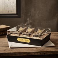 صندوق 3 مباخر حائليه بمقاسات مختلفة من سهب للعود