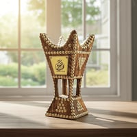 صندوق سهب مبخرة حائلية مع علبة عود خشبية بالأسم حس...