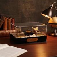 صندوق سهب مبخرتين نجدية حجم صغير مع علبة عود أكريل...