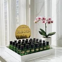 صينية تولات فاخرة 12مل مسك مع أستيكر حفر ليزر