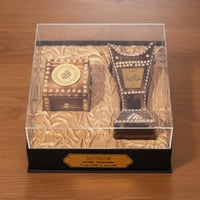 صندوق سهب مبخرة حائلية مع علبة عود خشبية بالأسم حس...