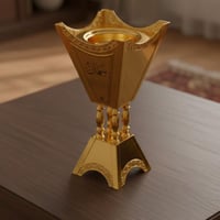 مبخرة ستنالس استيل ذهبي فاخرة بالأسم