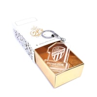 ميدالية أكريلك شفاف حفر ليزر بشعار الأندية