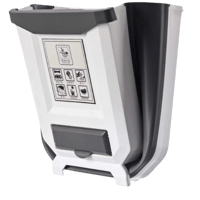 سلة مهملات متعددة الاستخدامات مع حامل أكياس سيليكو...