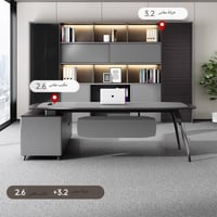 مكتب 260سم + خزانة 320سم