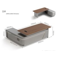 مكتب طول 2.0 متر