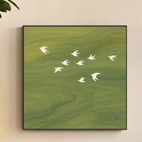 المقاس  60 × 60 سم الإطار: PS مطور  أسودB