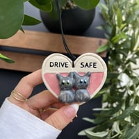 تخصيص تعليقة سيارة ♥️ ( انا وانت) - ميدالية القلب