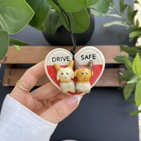 تخصيص تعليقة سيارة ♥️ ( انا وانت) - ميدالية القلب