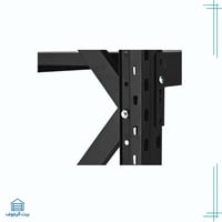 رفوف تخزين وبضائع لون اسود سهلة التركيب