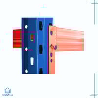 رفوف تخزين وبضائع بلونين ازرق وبرتقالي سهلة التركي...