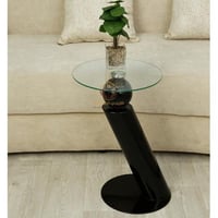 طاوله خدمه قاعده حديد وسطح زجاج