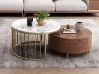 طاوله وسط مزدوجه معا طاوله تلفزيون