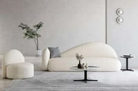 كنب بوكليه ابيض ومتوفر اللوان متعدده