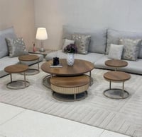 طقم طاولات ارضي مع 4 خدمة