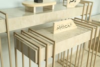 طقم مدخل حديد مع بديل الرخام شكل حصري