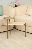 طاوله خدمه سطح خشب شبيه الرخام