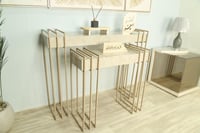 طقم مدخل حديد مع بديل الرخام شكل حصري