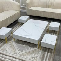 طقم طاولات ارضي بديل رخام