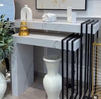 طقم مدخل بديل رخام مع حديد