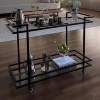 عربه تقديم دورين سطح زجاج