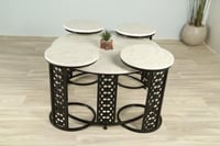 طقم طاوله ليزر مع الخدمات دائري