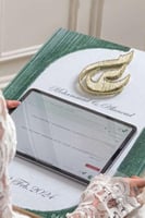 لوح عقد القران بخلفيه طباعه