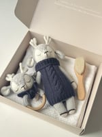 مجموعة الغزال مع تطريز الاسم - هدية مولود