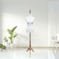 مانيكان فلين نسائي ابيض قاعده ثلاثي