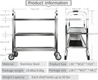 عربية طعام استيل كروم