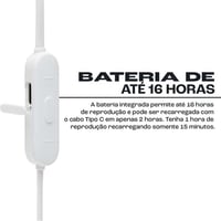 جي بي ال TUNE125BT سماعات اذن بلوتوث ابيض