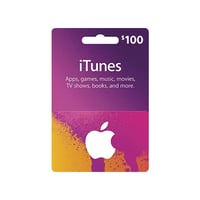 بطاقة آبل و ايتونز 100 دولار (المتجر الأمريكي)