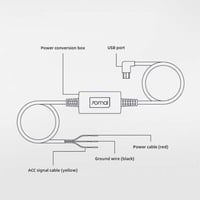 كيبل 70mai مايكرو موصل للكاميرا من بطارية السيارة...