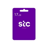 بطاقة إعادة شحن سوا بقيمة 17.39 ريال